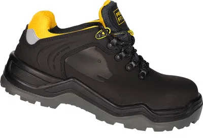 Produktbild von PRO FIT 140 ESD Sicherheitsschuhe S3 "Arctos B low", Metallfrei, Arbeitsschuhe, Atmungsaktiv, Kunststoffkappe, schwarz/gelb, 1 Paar- Gr. 38