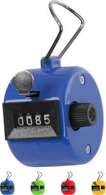 Produktbild von Handzähler Tally Counter 4-stellig, mechanisch, bunt