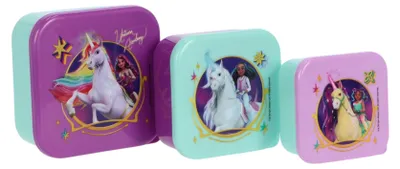 Image de Boîte à goûter 3 en 1, thème : Académie des Licornes