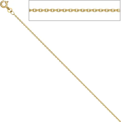 Produktbild von JOBO Ankerkette 333 Gelbgold 1,2 mm 45 cm Gold Kette Halskette Federring