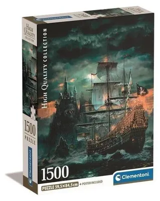 Obrázek produktu pro Clementoni High Quality Collection The Pirates Ship, 1500 kusů, Umění, 18 rok/roky