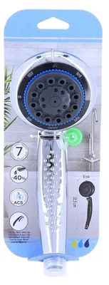 Produktbild von Handbrause mit 9 funktionen und antikalk-system - chrom - Tendance