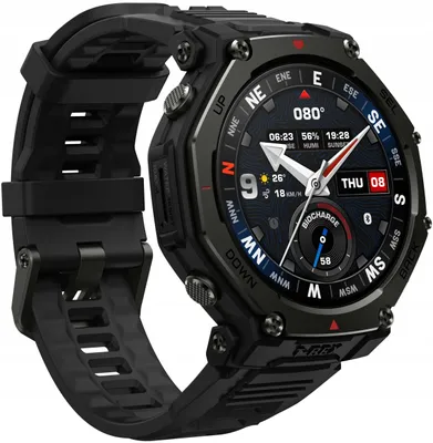 Produktbild von Amazfit T-Rex 3 Pro Smartwatch Schwarz, GPS, AMOLED 3000N, militärisch robust
