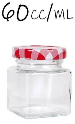 Image de Récipients en verre - Bocaux de conservation - Bouchon hermétique - Verre - 60 ml - Lot de 6