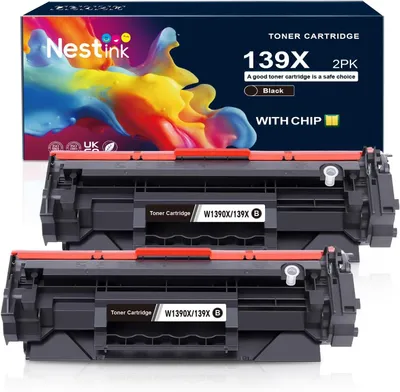 Produktbild von 2er-Pack W139X W1390X Tonerkartuschen mit Chip – kompatibel mit HP 139X/1390X für LaserJet Pro MFP 3102fdw, 3102fdn, 3002dw & 3002dn