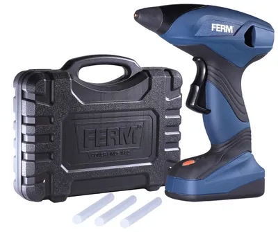 Produktbild von FERM GGM1003 Li-Ion Akku-Klebepistole 7.2V - 1.5Ah - Inkl. 6 Klebepatronen und L