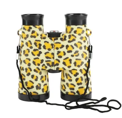Produktbild von FERNGLAS für Kinder mit Tiermotive Kinderfernglas Binocular Fernrohr 55 (Leopard)