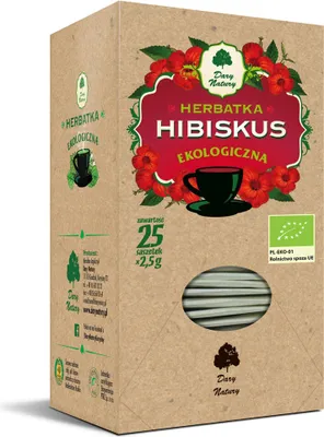 Produktbild von -HIBISKUS-TEE (25 x 2,5 g) 62,5 g – DARY NATURY