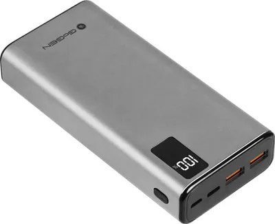 Imagen del producto de Batería externa GoGEN de 20000 mAh, color plateado (GOG-PB200008S)