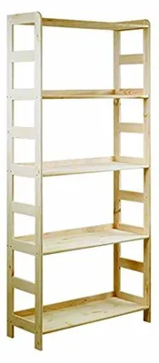 Immagine prodotto di Libreria in legno con 5 ripiani, ideale per la casa o l'ufficio