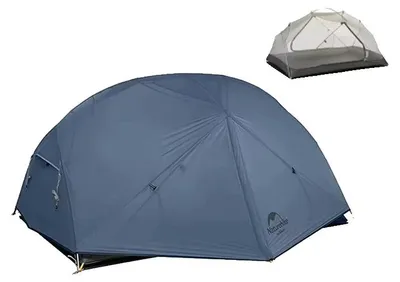 Imagen del producto de Tienda de trekking, diseño ligero, rendimiento impermeable, modelo Mongar 210T, color azul