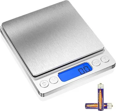 Image de Balance électronique au milligramme près avec une précision de 0,01 g - 0,01 à 500 g - Argent