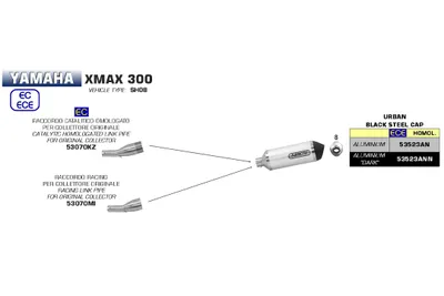 Produktbild von ARROW Rennstecker für Urban-Auspuff für Yamaha XMAX 300