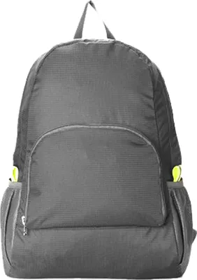 Obrázek produktu pro Skládací turistický batoh 16L nepromokavý lehký s více kapsami pro outdoorové cestování tmavě šedý
