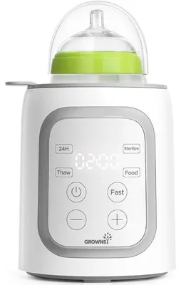 Immagine prodotto di Scaldabiberon multifunzione 10 in 1 con sterilizzazione, display LCD, mantenimento della temperatura per 24 ore, colore grigio
