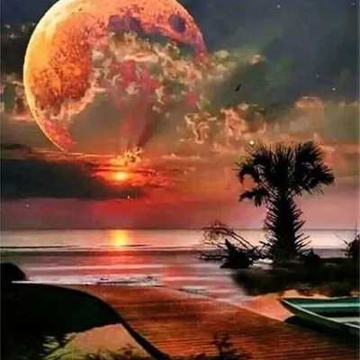 Produktbild von NORIMPEX Kleiner Ofen der Nummer Mond ü ber der Kü ste 40x50cm
