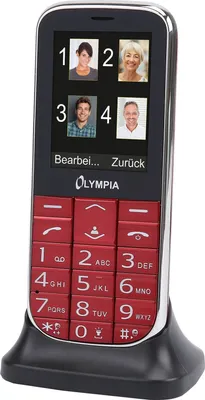 Produktbild von Telefon komórkowy Olympia Joy II z czerwonymi, bardzo dużymi przyciskami
