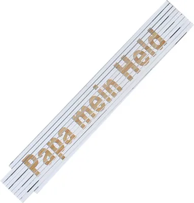 Produktbild von Zollstock Meterstab Laser Gravur Spruch Vatertag Opa Geburtstag Papa mein Held