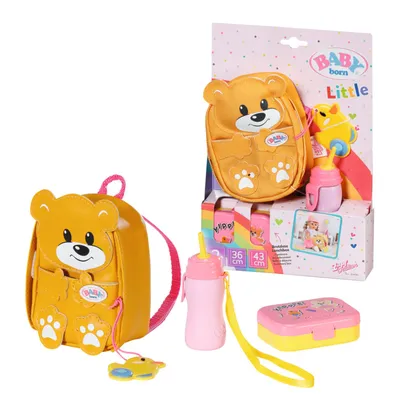 Produktbild von BABY born Kindergarten Rucksack Set - Bärenrucksack mit Lunchbox + Trinkflasche