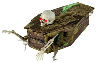 Produktbild von Skelett & Sarg Animatronic Deko 34cm