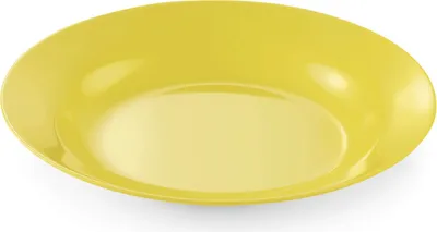 Produktbild von 12x Teller tief Ø 20 cm Melamin gelb bruchfest