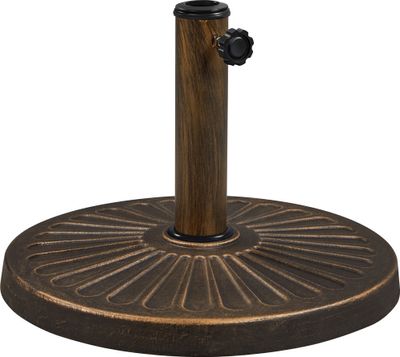 Yaheetech Sonnenschirmständer Garten Schirmhalter Schirmgewicht Rund Balkonschirmständer für Schirmstöcke bis 38-48 mm, 10 KG