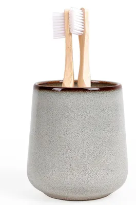 Produktbild von Weiße Zahnbürstenhalter aus Keramik