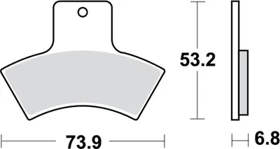Produktbild von TRW Bremsbelagsatz MCB762SI Xpedition