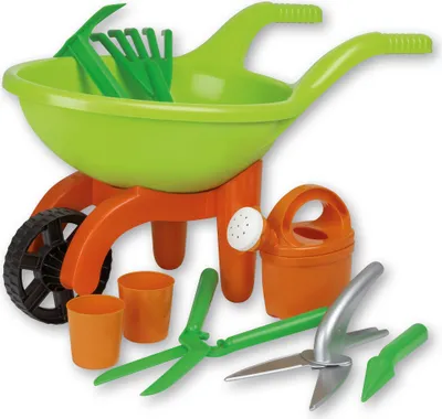 Produktbild von Spielzeug Schubkarre mit Gartenwerkzeug 9-teilig Simba