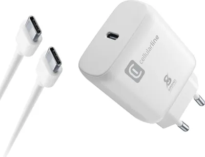 Image de Cellularline Super Fast Charger Kit 25W - USB-C to USB-C - Samsung