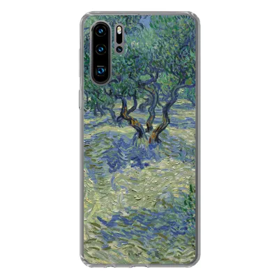 Produktbild von MuchoWow® Handyhülle Schutzhülle Hülle für Huawei P30 Pro Der Olivenhain - Vincent van Gogh Silikon Softcase Handy Hülle - Schutzdeckel