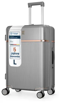 Produktbild von 4FLY Hartschalen-Reisekoffer L 65 cm (68L) aus Polycarbonat – mit TSA-Schloss, 4 Spinner-Doppelrollen und Aluminium-Teleskopgriff, Reisegepäck