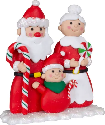 Produktbild von Weihnachtsmann Familie 14cm Dekofigur Weihnachten