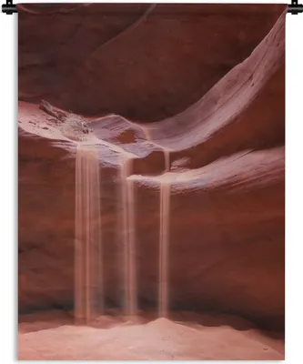 Produktbild von MuchoWow® Wandteppich Wandbehang Herabfallender Sand in den Kammern der Antelope-Schlucht 60x80 cm Tapisserie Dekoration Wandtuch - Decke - Wandtücher - Wohne