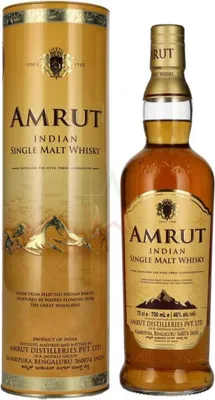 Produktbild von Amrut Indian Single Malt Whisky in Tinbox 46,00 % 0,70 Liter