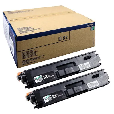 Image de Brother TN900BK - Pack de 2 - noir - original - cartouche de toner - pour Brother HL-L9200CDWT, HL-L9300CDWT, HL-L9300CDWTT, MFC-L9550CDW, MFC-L9550CDWT