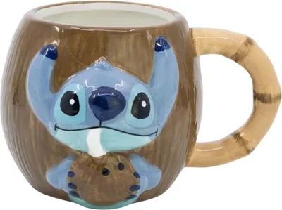 Produktbild von 3D Becher in Kokosnuss Stitch Geschenkbox 420 ml