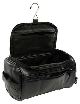 Productafbeelding van Travelnet Toilettas Leather Look met Haak, luxe Reis Organizer