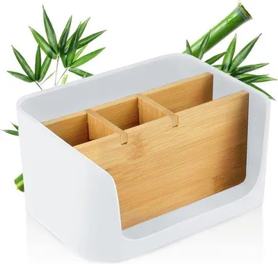 Produktbild von Famanu Schreibtischorganizer mit Stifthalter und Ablage - Bambooeinsatz