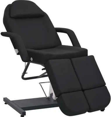 Produktbild von Kosmetikstuhl Kunstleder Schwarz 180x62x78 cm