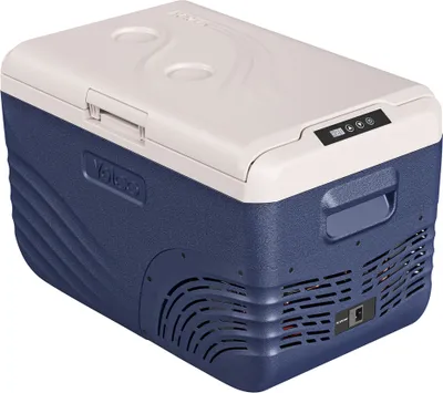 Produktbild von Yolco NX30 BLUE Elektrische Kompressor-Kühlbox, App Steuerung per Bluetooth, 12/24 V und 230 V, mit USB Anschluss für Auto, LKW, Boot, 28 Liter