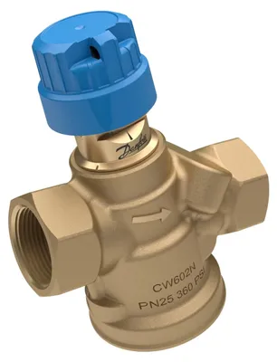 Productafbeelding van Danfoss Regelventiel AB-QM 4.0, DN15, LF, 20-200 l/h, aansluiting Rp1/2, druk PN25, 1 stuk.