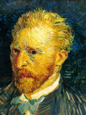 Produktbild von Vincent Van Gogh Kunstdruck Bild - Selbstbildnis, 1887 (80 x 60 cm)
