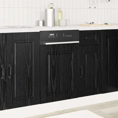 Produktbild von CLOIRS@ Küchenschrank - moderne Sideboard - Kalmar Schwarz Eichen-Optik 45x1,5x67 cm