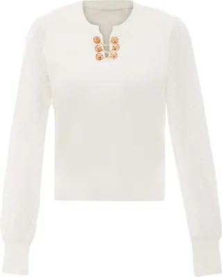 Produktbild von MALUBA Damen Strickpulli - Weiß, XS/S