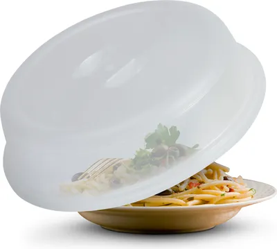 Produktbild von prohome Mikrowellenabdeckung Spritzschutz transparent Ø26x7cm Kunststoff robust hitzebeständig