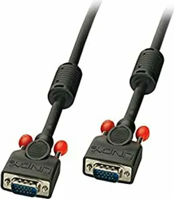 Image de Lindy 36373 VGA Kabel M/M, schwarz 2m  HD15 M/M, DDC-fähig