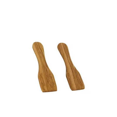 Produktbild von Metaltex Oliven-Holz Raclettespachteln 13cm 2 Stück