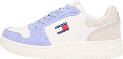Produktbild von Tommy Jeans Damen Flatform Sneaker Retro Basket zum Schnüren, Mehrfarbig (Gulf Sand/Periwinkle Dust), 38