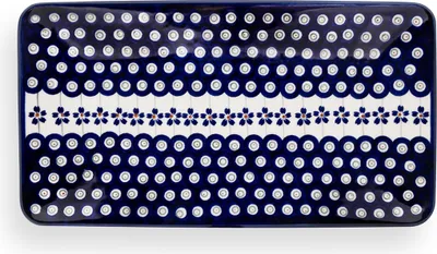 Produktbild von Original Bunzlauer Keramik Essteller flach rechteckig 29,8x16,1x2,8 cm im Design 166a
